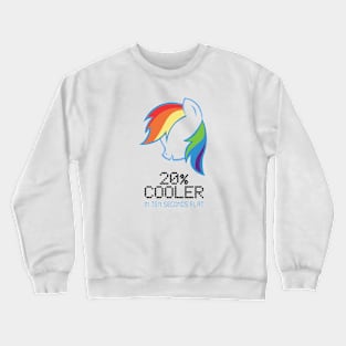 Rainbow Dash 20% Cooler (Dark) Crewneck Sweatshirt